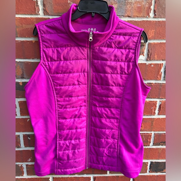 made for life Jackets & Coats Made For Life Womens Full Zip Lightweight Quilted Vest Size Xl